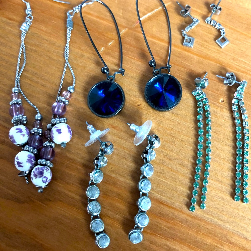 Statement dangly earrings long and sexy